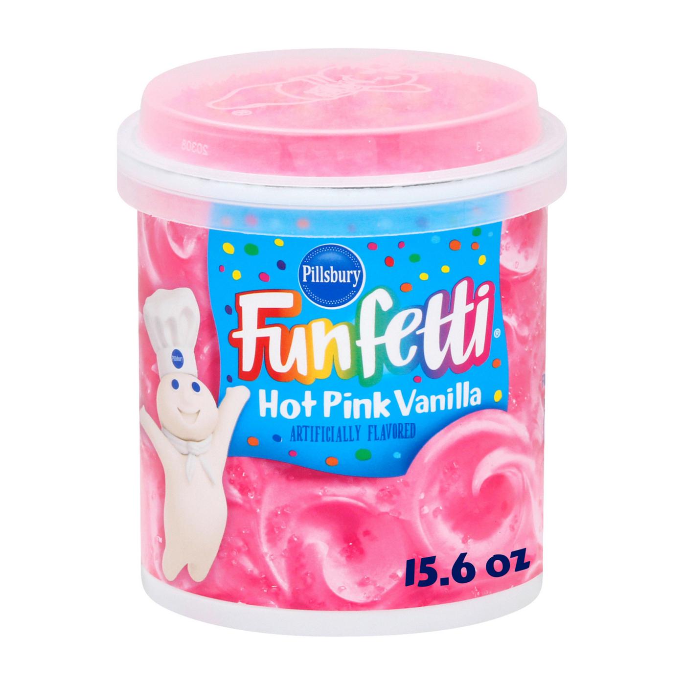 Pillsbury Funfetti Hot Pink Vanilla Frosting; image 1 of 7