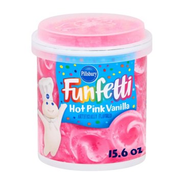 Pillsbury Funfetti Hot Pink Vanilla Frosting, 15.6 oz