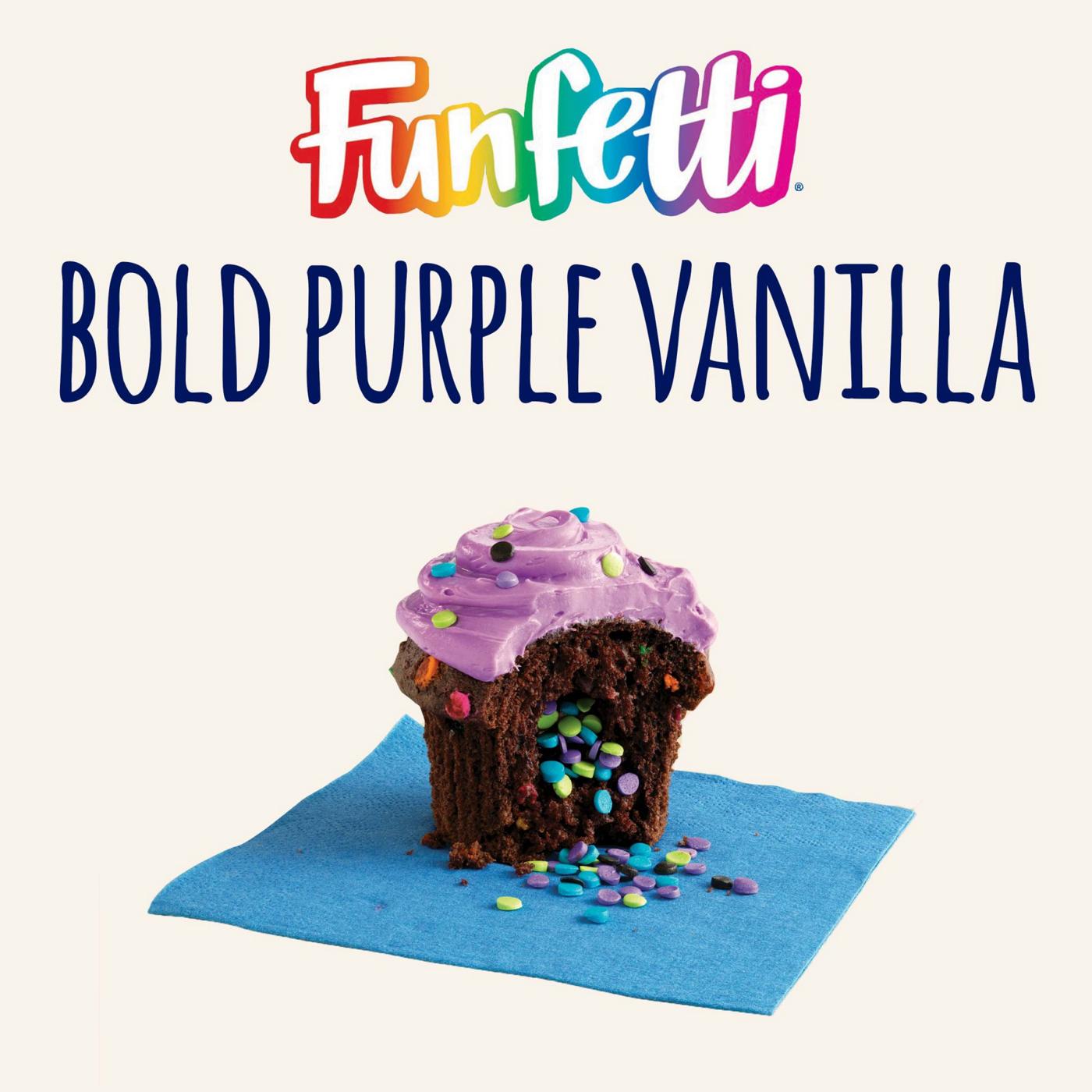 Pillsbury Funfetti Bold Purple Vanilla Frosting; image 3 of 7
