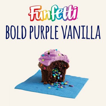 Pillsbury Funfetti Bold Purple Vanilla Frosting, 15.6 oz