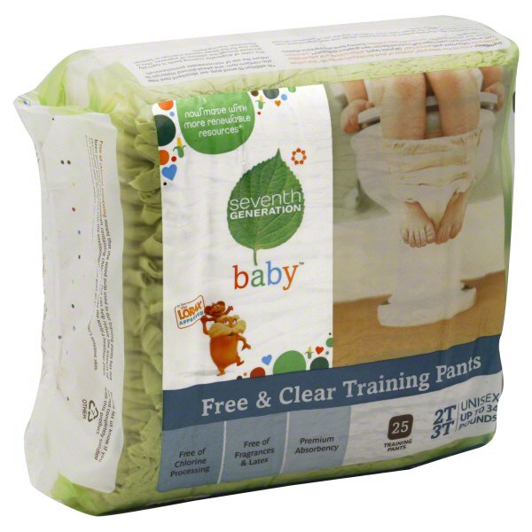 Seventh Generation Baby Free and Clear Unisex 2T3T (Up to 34 Pounds