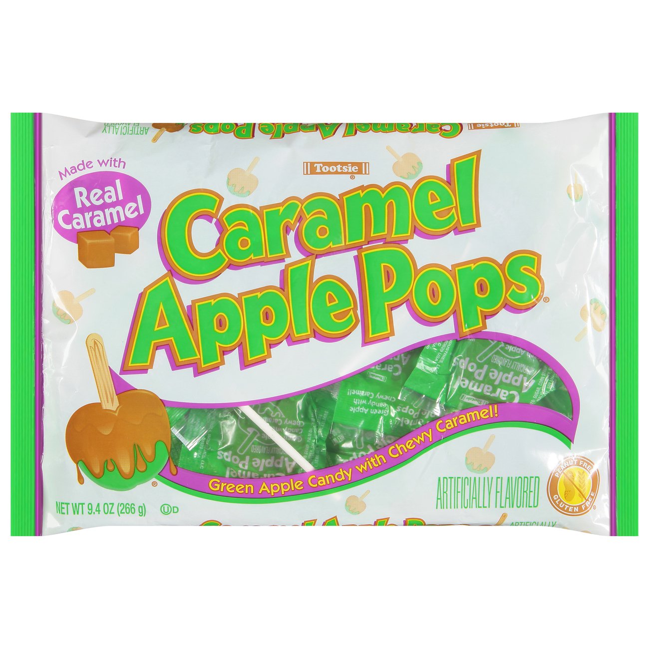 Tootsie Caramel Green Apple Pops Shop Snacks & Candy at HEB