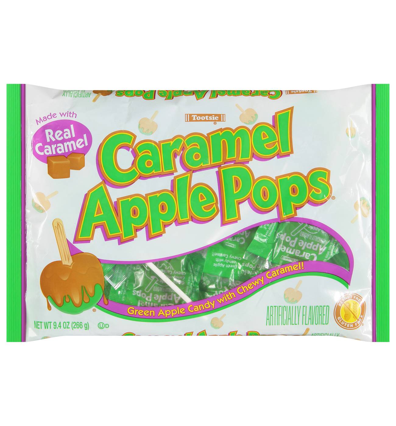 Tootsie Roll Caramel Apple Pops Halloween Candy; image 1 of 2