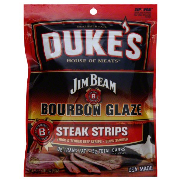 Duke's House of Meats Jim Beam Bourbon Glaze Steak Strips Shop Jerky