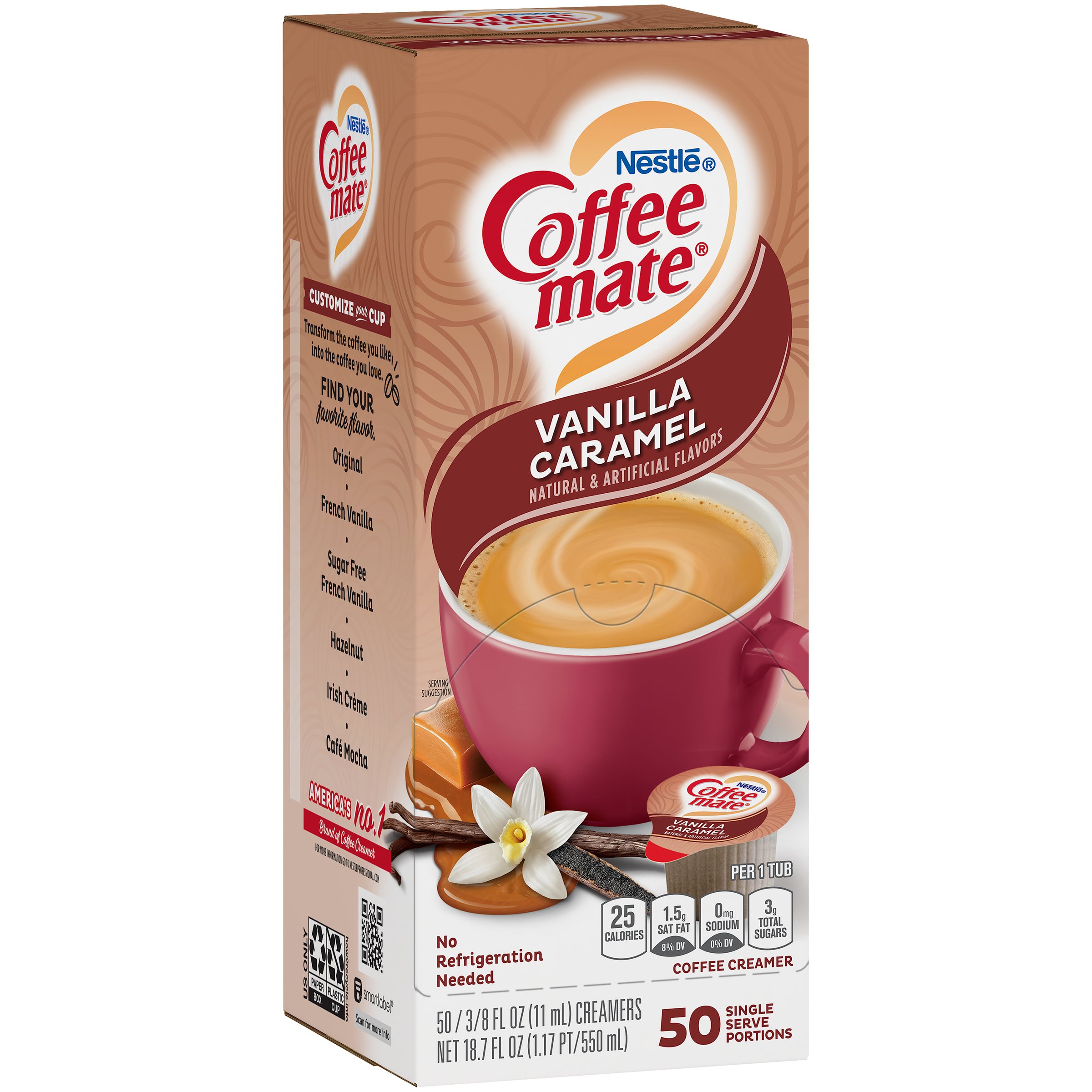 Nestle CoffeeMate Vanilla Caramel Liquid Coffee Creamer Singles Shop