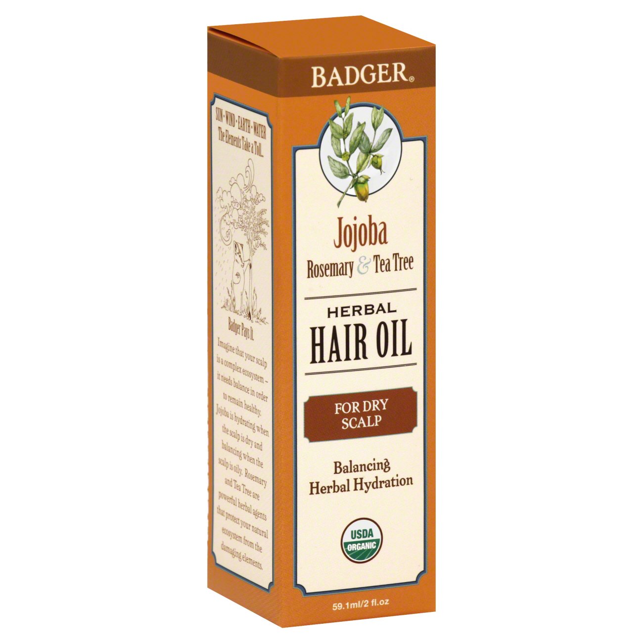 Badger Badger Hair Oil Jojoba Dry Scalp Shop Styling Products