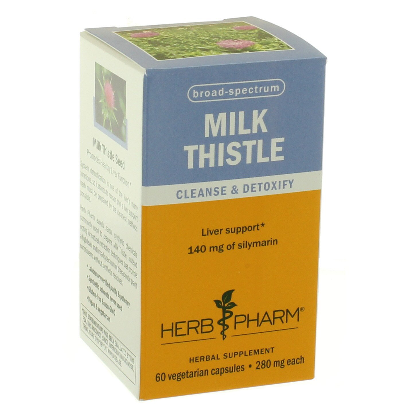 Herb Pharm Milk Thistle Vegetarian Capsules, 60 ct