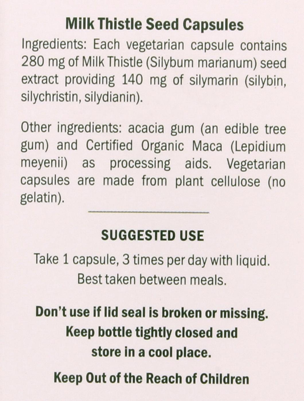 Herb Pharm Milk Thistle Vegetarian Capsules Shop Herbs & homeopathy