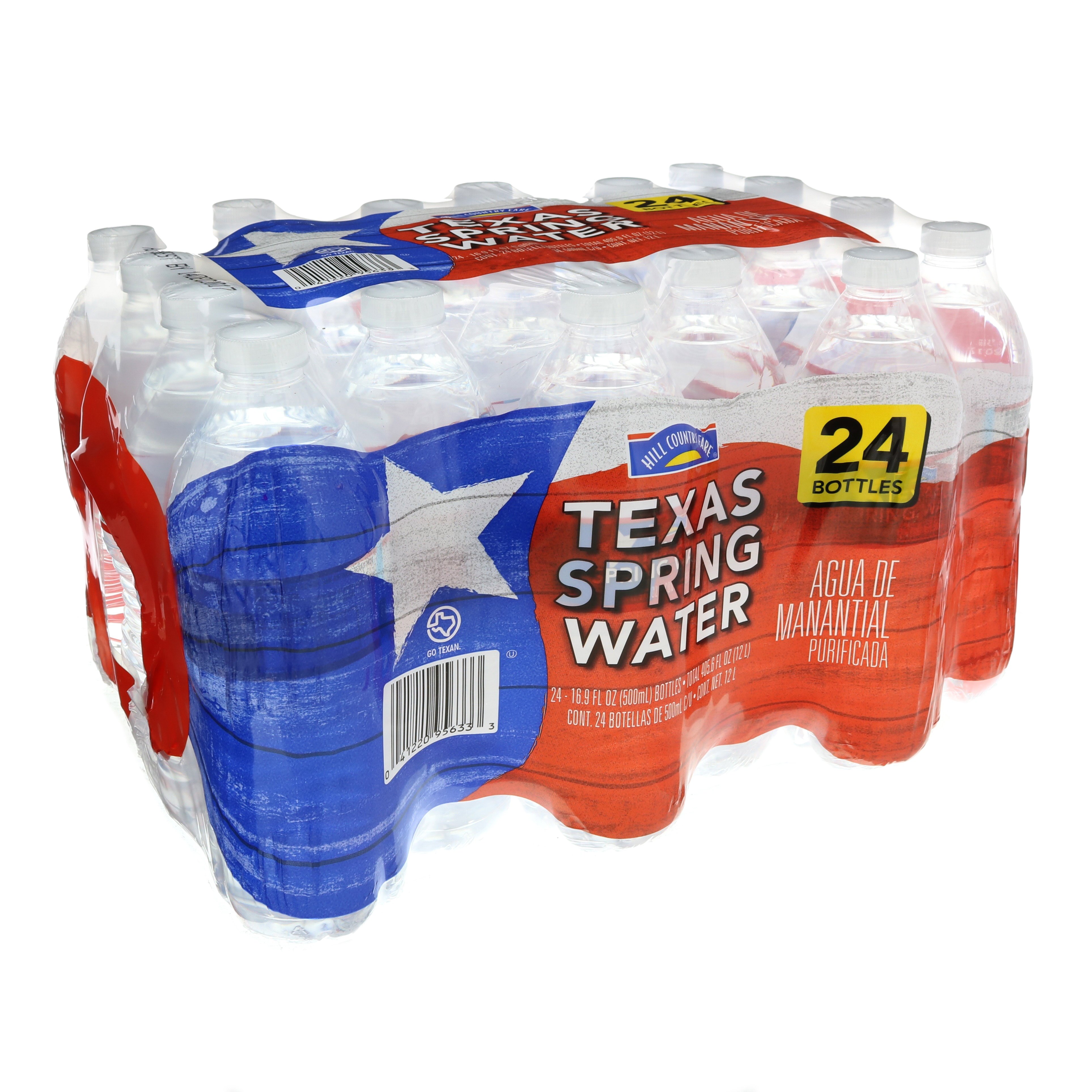 Hill Country Fare Natural Spring Water 16.9 oz Bottles Shop Water at