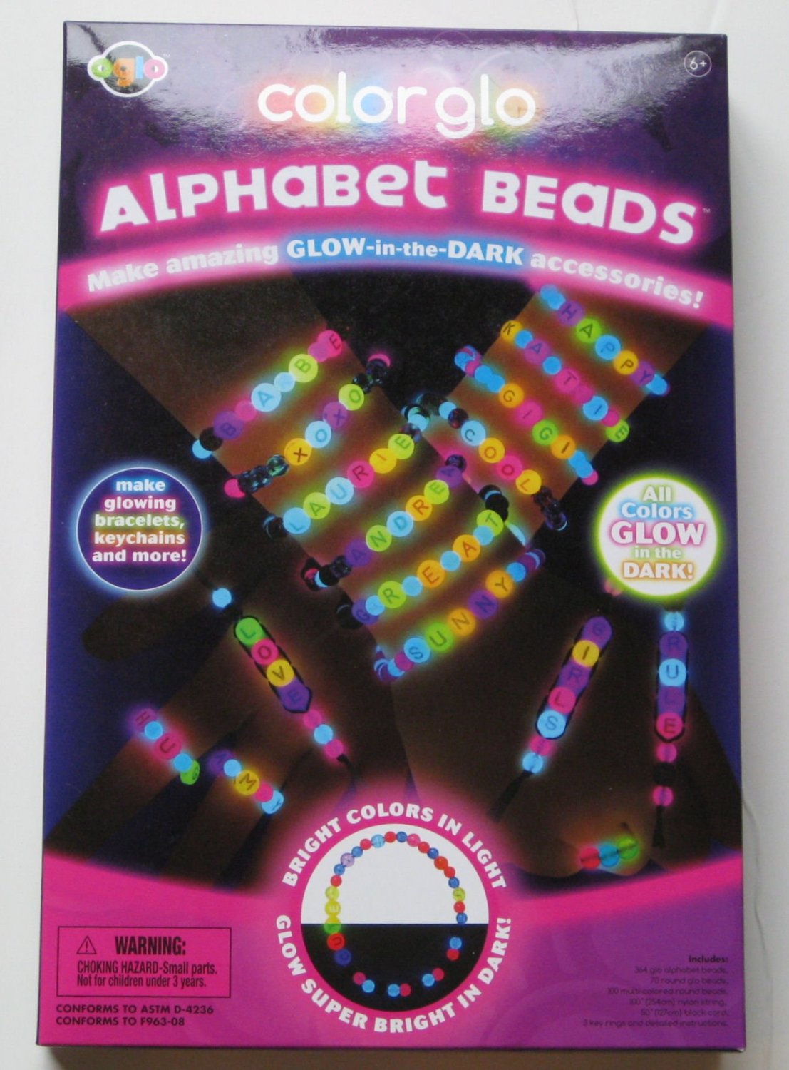 Glow in the Dark Alphabet Beads