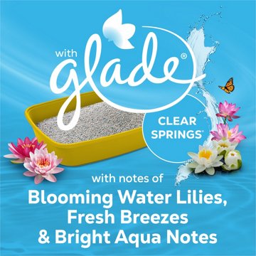 Tidy Cats Purina Odor Control Clumping Multi-Cat Litter With Glade Clear Springs Scented, 20 lb