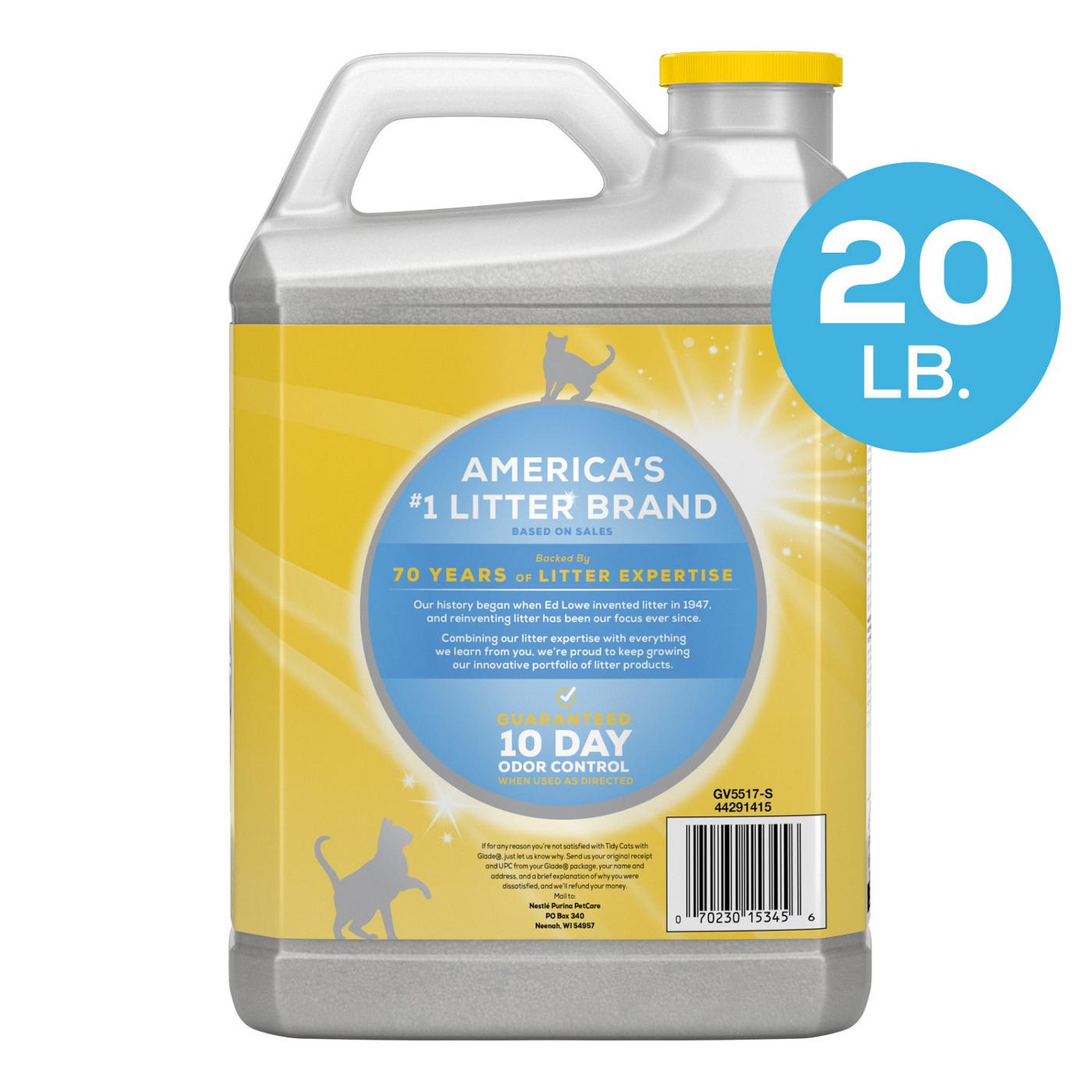 Tidy Cats Purina Odor Control Clumping Multi-Cat Litter With Glade Clear Springs Scented; image 7 of 9