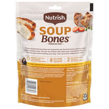 Rachael Ray Nutrish Soup Bones Chicken & Veggies Flavor Dog Treats, 3 ct