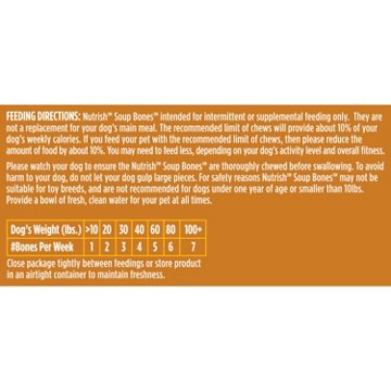 Rachael Ray Nutrish Soup Bones Chicken & Veggies Flavor Dog Treats, 3 ct