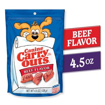 Canine Carry Outs Beef Flavor Dog Treats, 4.5 oz