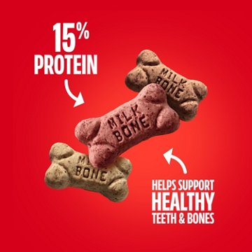 MilkBone Mini's Flavor Beef Chicken Bacon Dog Snacks, 15 oz