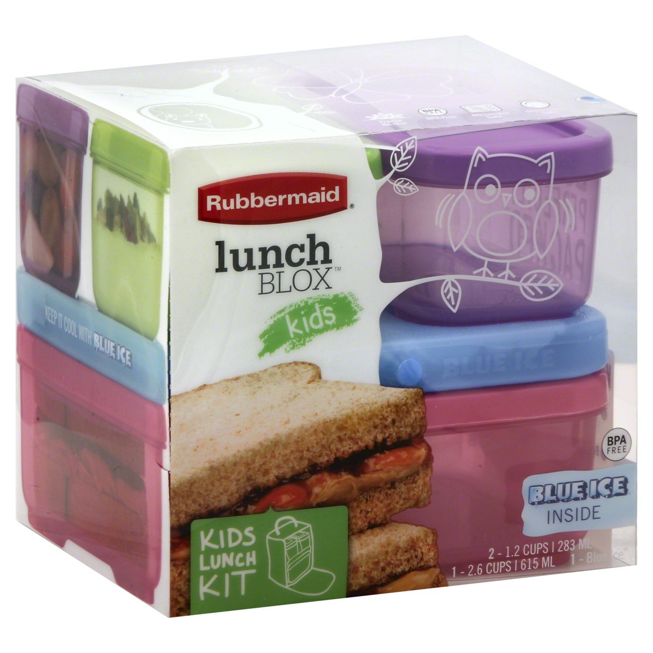Rubbermaid LunchBlox Kids Tall Lunch Kit for Girls Shop Food Storage at HEB