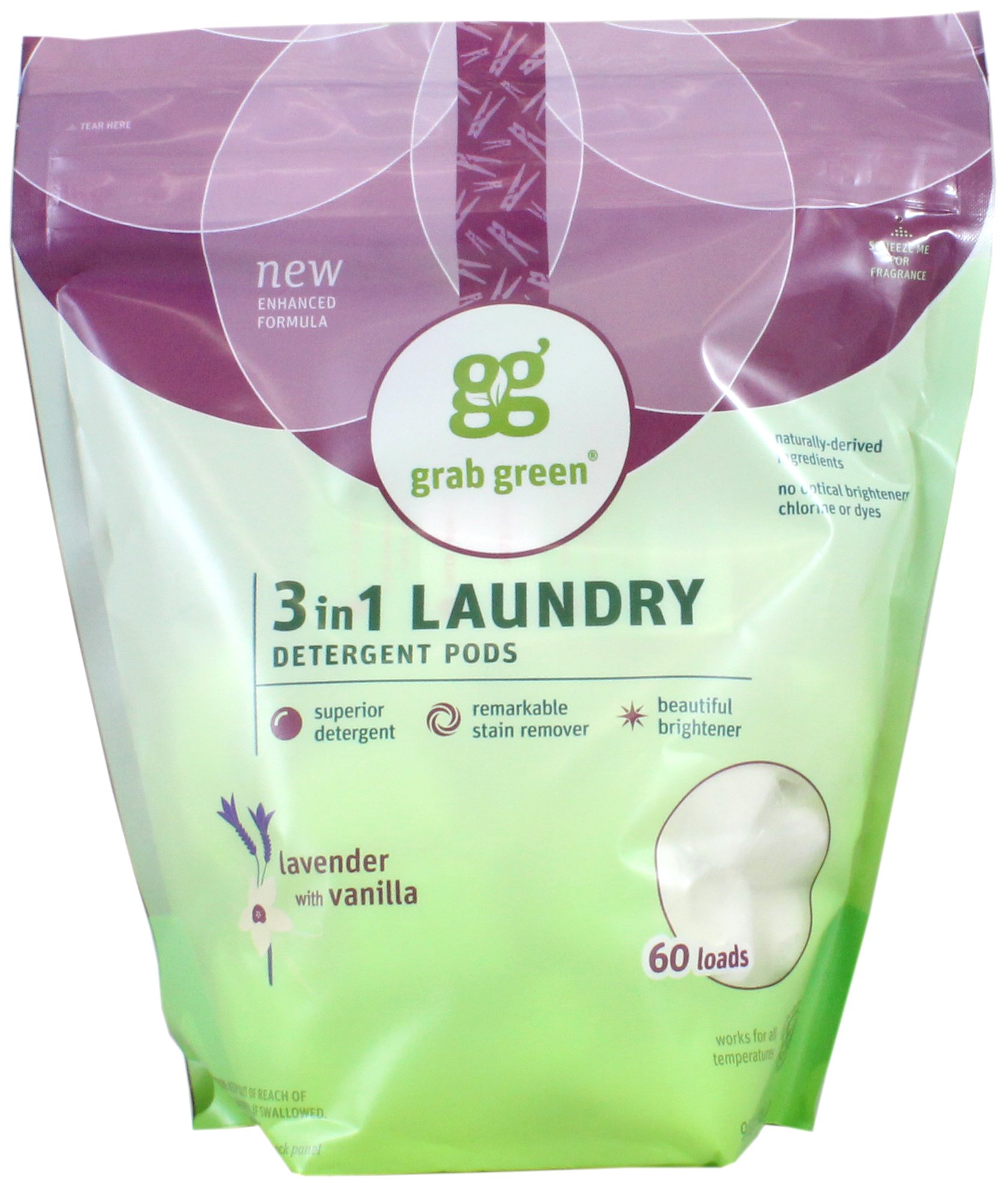 Grab Green Lavender Vanilla 3 In 1 Laundry Detergent 60 LD Shop Detergent at HEB
