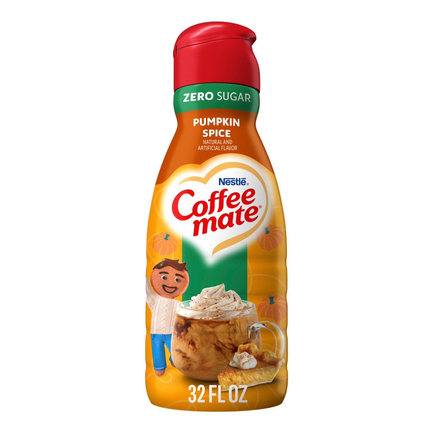 Nestle Coffee Mate Pumpkin Spice Zero Sugar Liquid Coffee Creamer