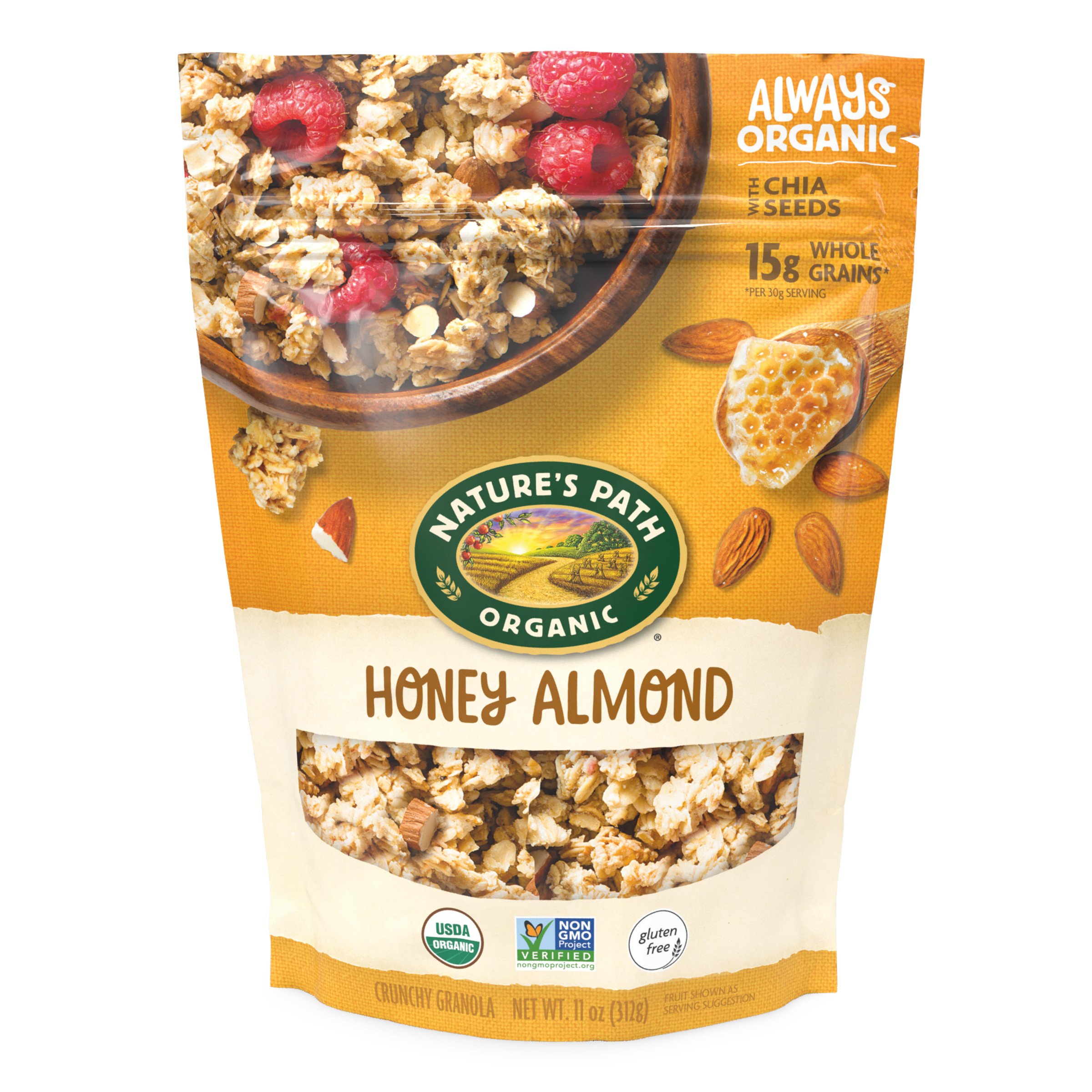 Nature's Path Organic Honey Almond Granola with Chia Seeds Shop