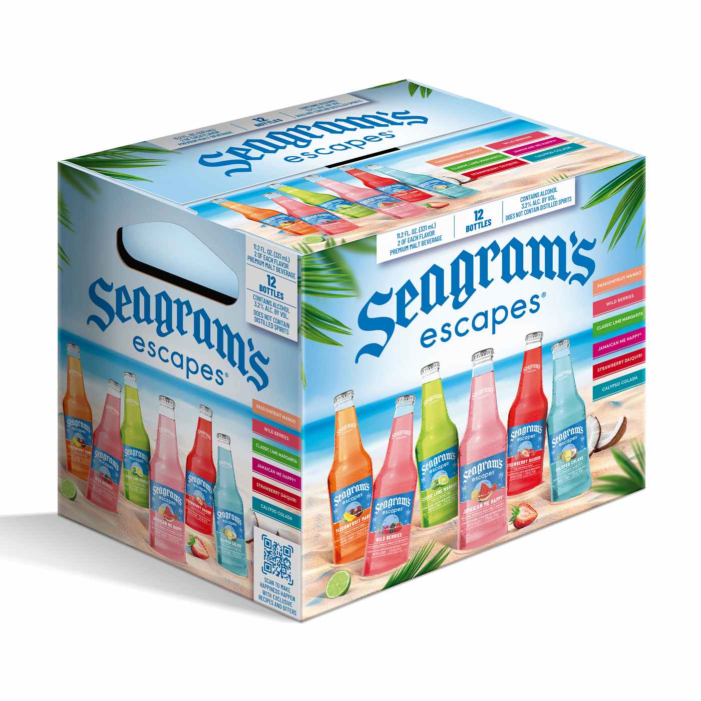 Seagram's Escapes Variety Pack Bottles 12 pk Shop Malt beverages