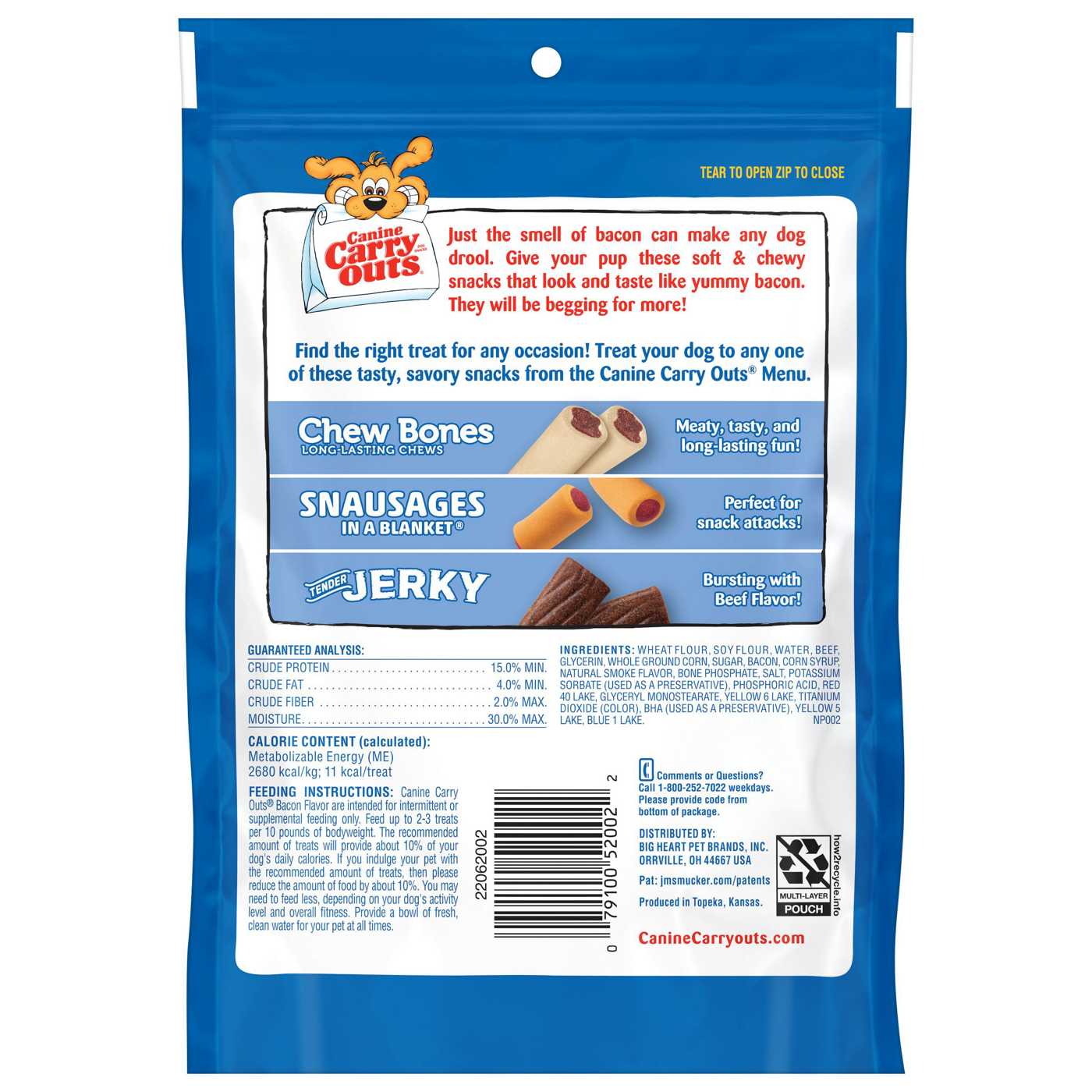 Canine Carry Outs Bacon Flavor Dog Treats; image 3 of 4