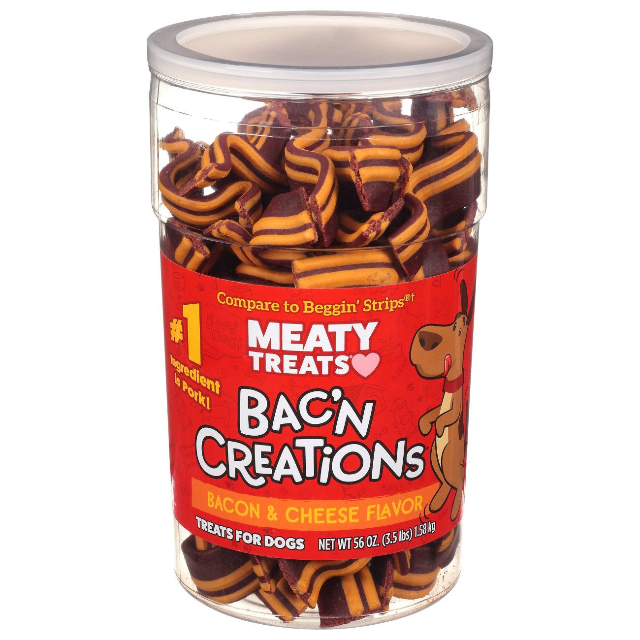 Pet Life Bacon and Cheese Meaty Treats - Shop Dogs at H-E-B