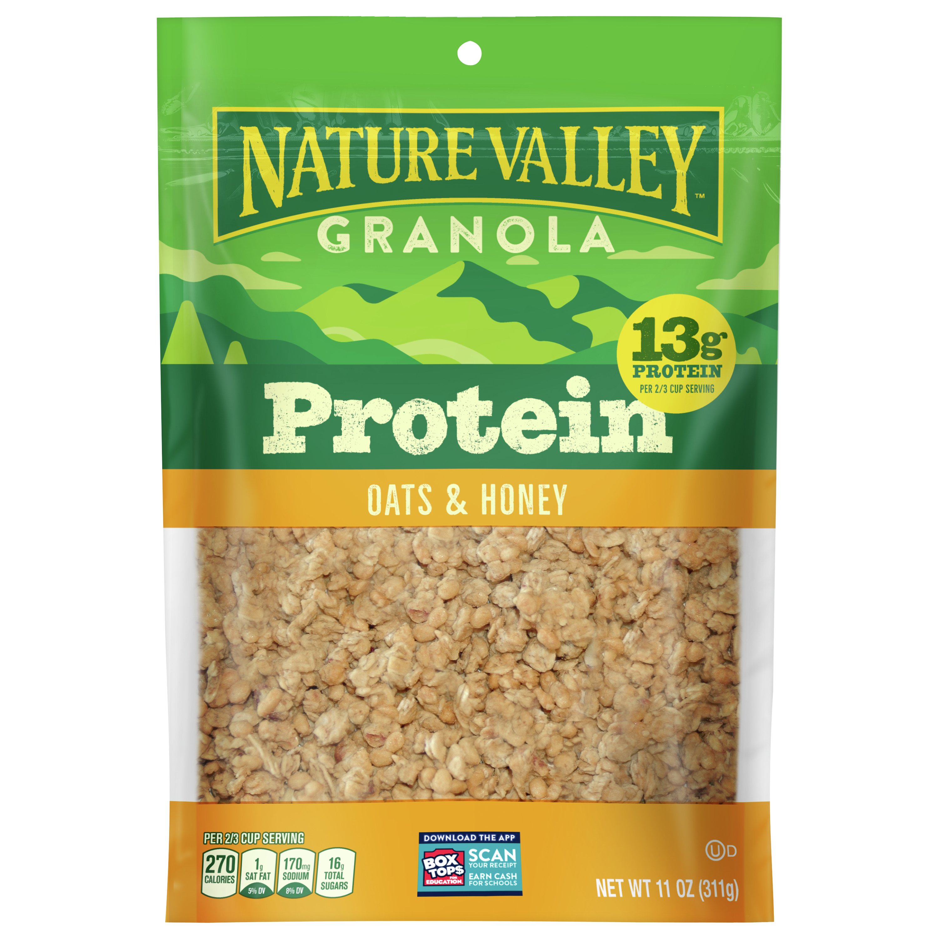 Nature Valley Oats N Honey Protein Crunchy Granola Shop Cereal At H E B