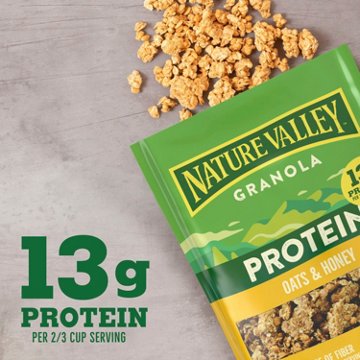 Nature Valley 13g Protein Crunchy Granola - Oats 'N Honey