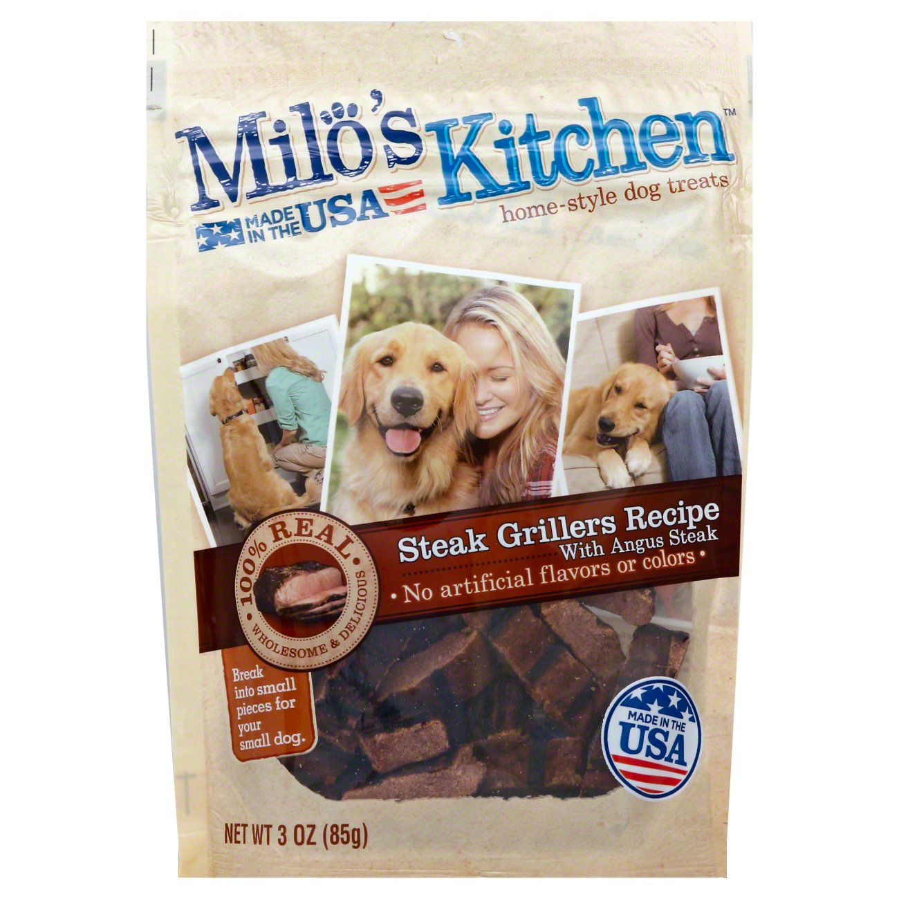 Milo's Kitchen Steak Grillers Beef With Angus Steak Home Style Dog
