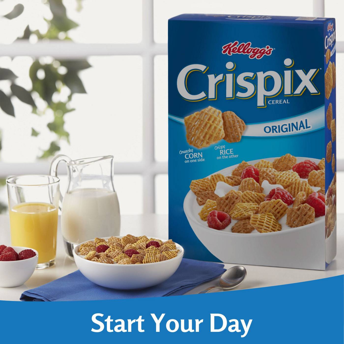 Kellogg's Crispix Original Cold Breakfast Cereal; image 2 of 5