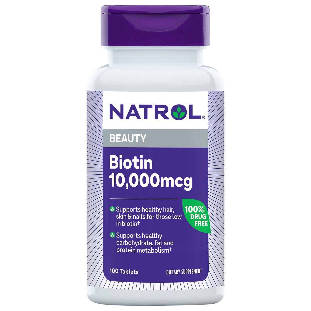 Natrol Biotin 10000 mcg Maximum Strength Tablets - Shop Vitamins ...