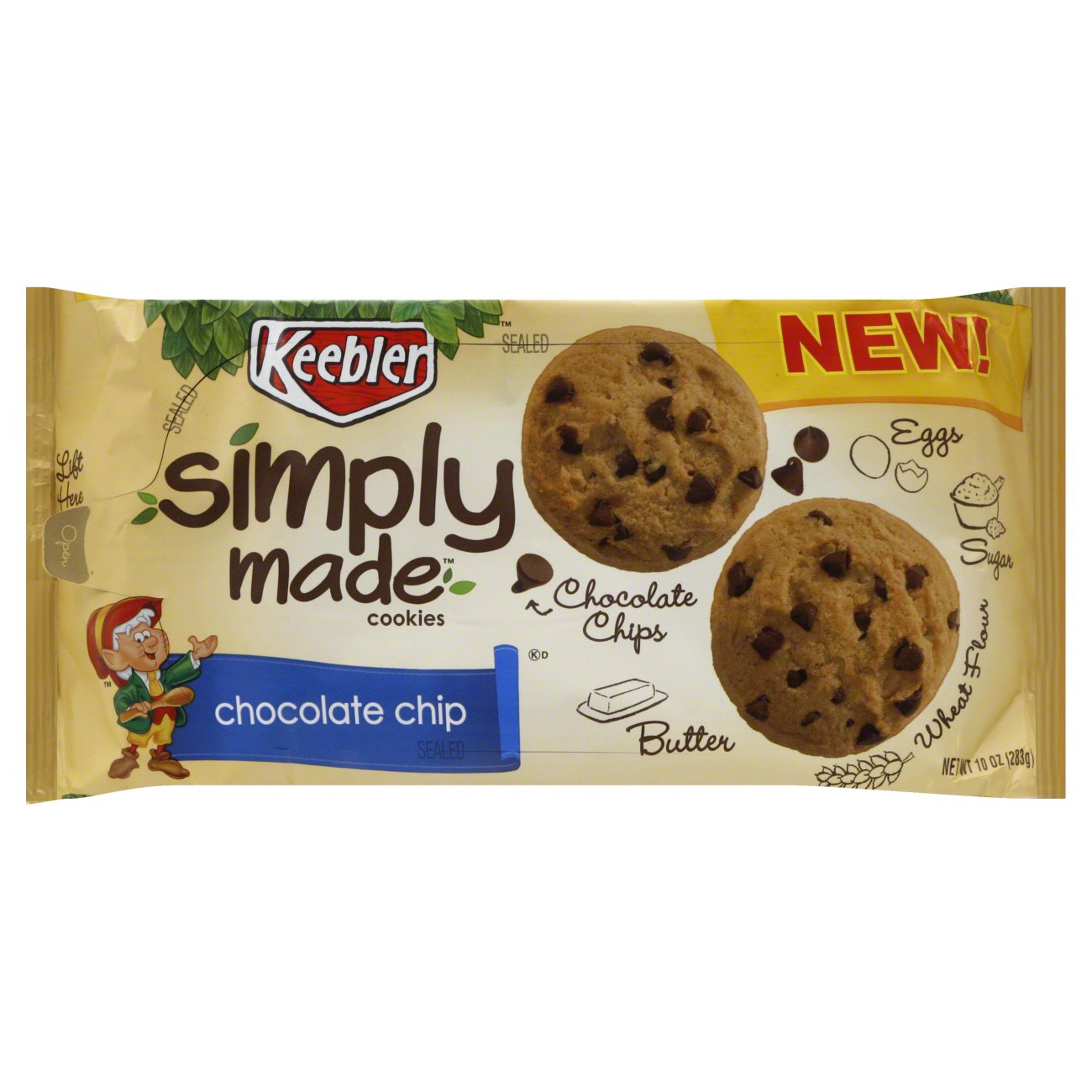 Keebler Simply Made Chocolate Chip Cookies Shop Cookies at HEB