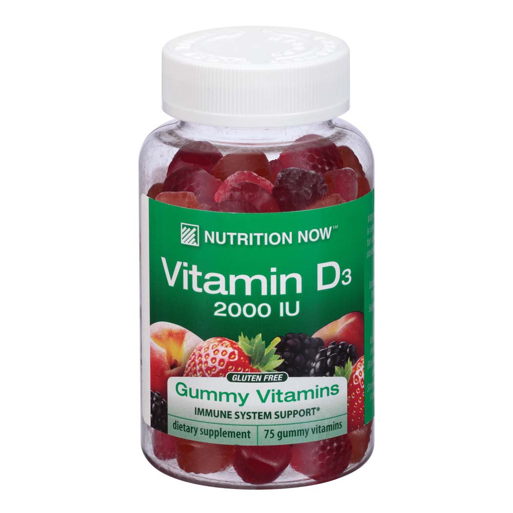 Nutrition Now Vitamin D Gummy Vitamins Adult Formula Bone Support