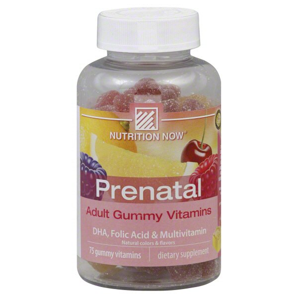 Nutrition Now Prenatal Adult Gummy Vitamins DHA, Folic Acid, And