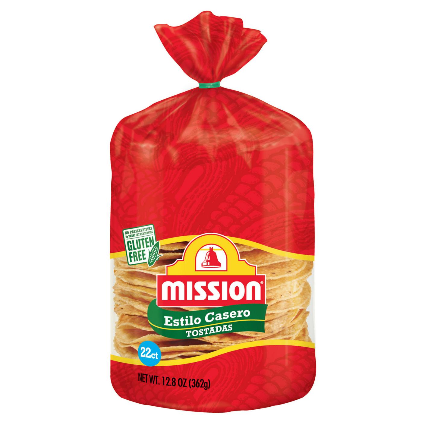 Mission Estilo Casero Yellow Tostadas 22 Count; image 1 of 5