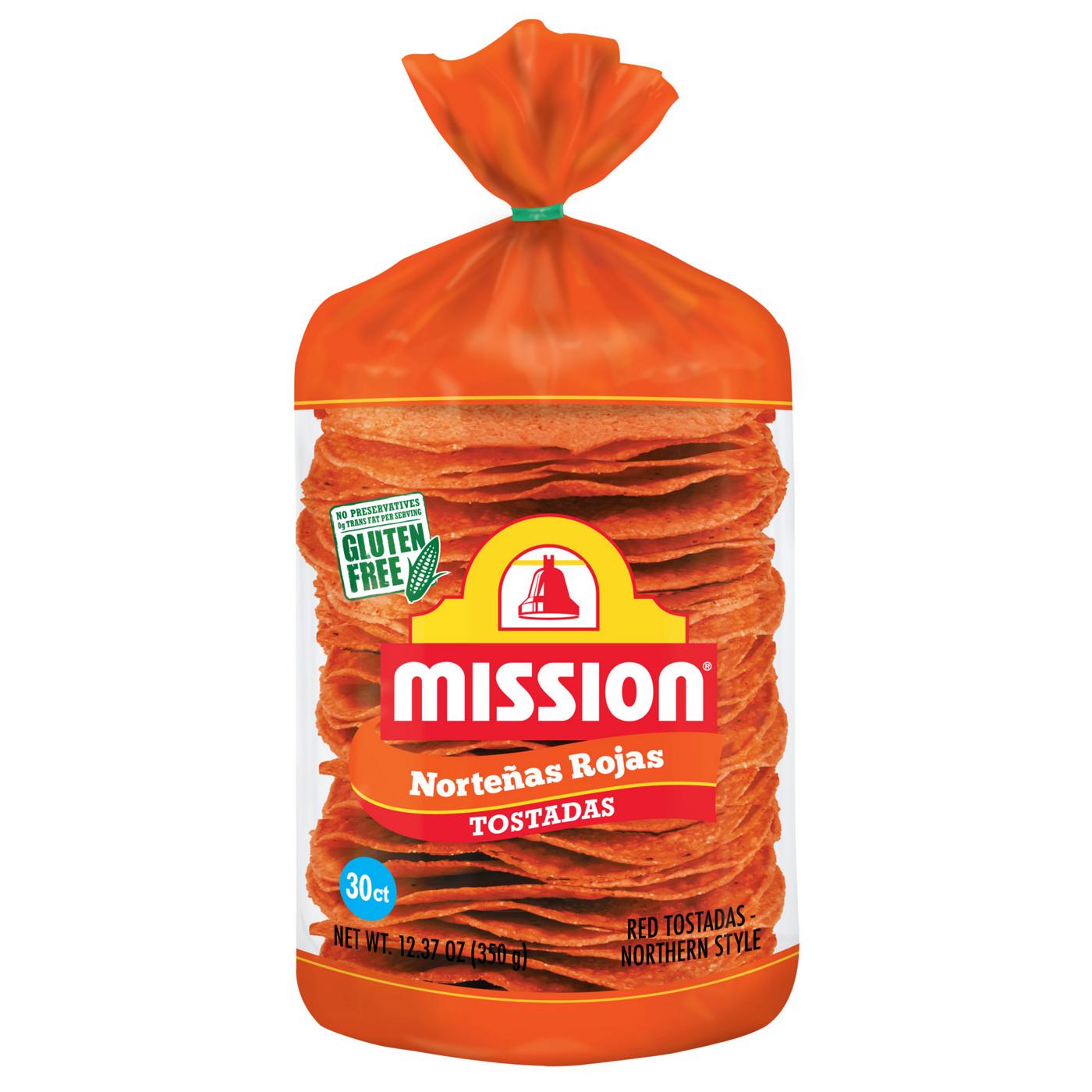 Mission Norteñas Rojas Tostadas 30 Count; image 1 of 5