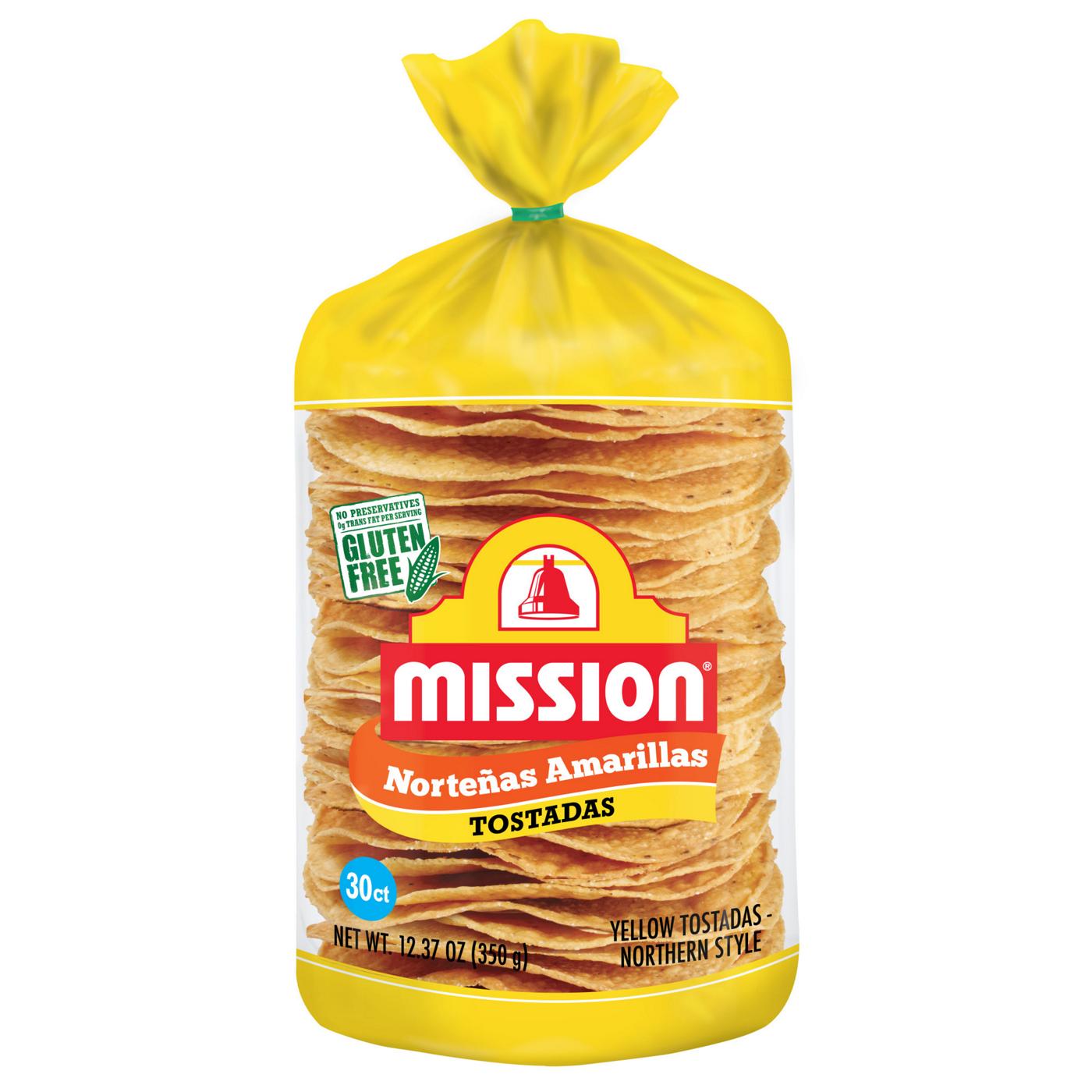 Mission Norteñas Amarillas Tostadas 30 Count; image 1 of 5