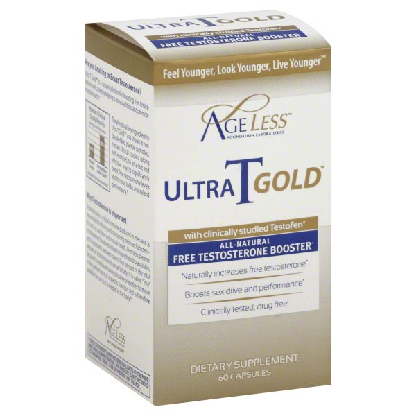 AgeLess Ultra T Gold All Natural Free Testosterone Booster With Testofen Capsules Shop