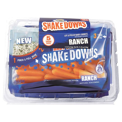 Bolthouse Farms Shakedowns Cut & Peeled Baby Carrots with Ranch Seasoning Shop Potatoes