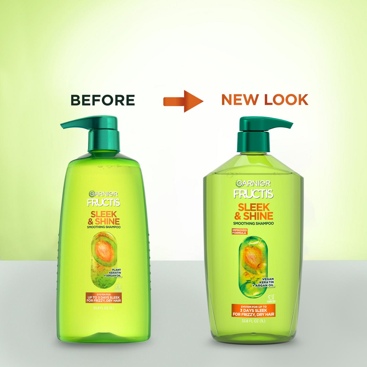 Garnier Fructis Sleek & Shine Smoothing Shampoo; image 2 of 3