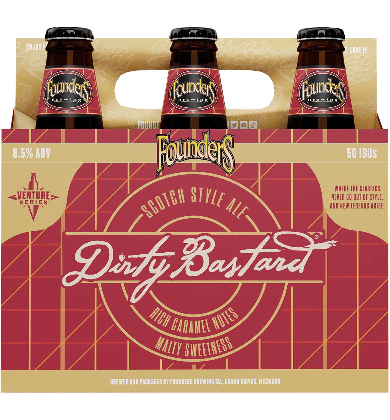 Founders Dirty Bastard Beer 6 pk Bottles; image 1 of 3