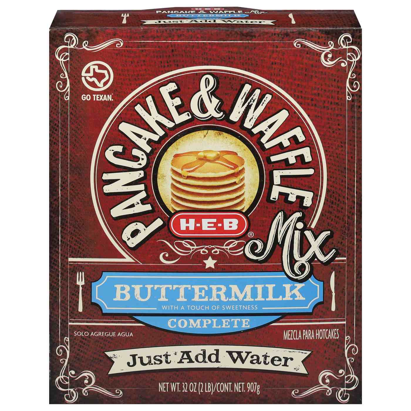 H-E-B Buttermilk Complete Pancake & Waffle Mix; image 1 of 6