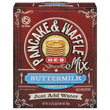 H-E-B Buttermilk Complete Pancake & Waffle Mix, 32 oz