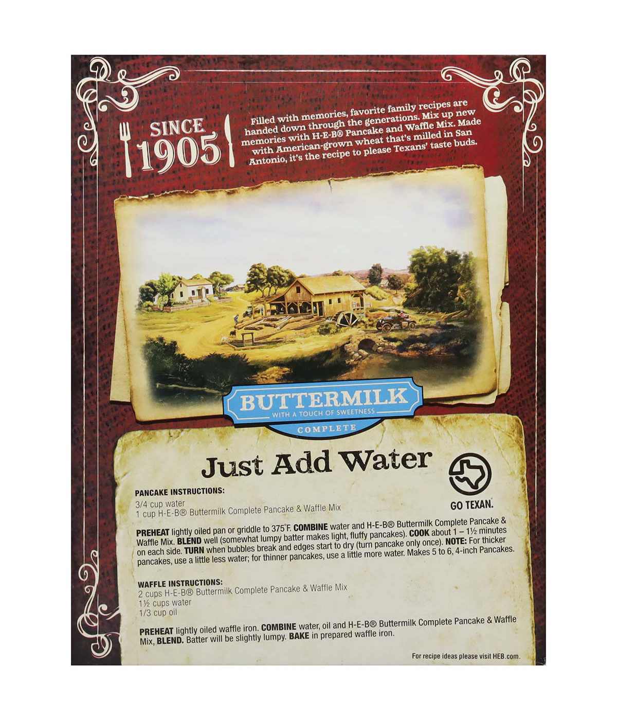 H-E-B Buttermilk Complete Pancake & Waffle Mix; image 4 of 6