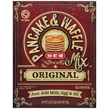 H-E-B Original Pancake & Waffle Mix, 32 oz