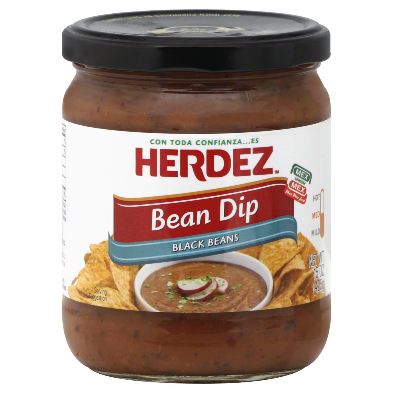 Herdez Black Bean Dip Shop Salsa & Dip at HEB