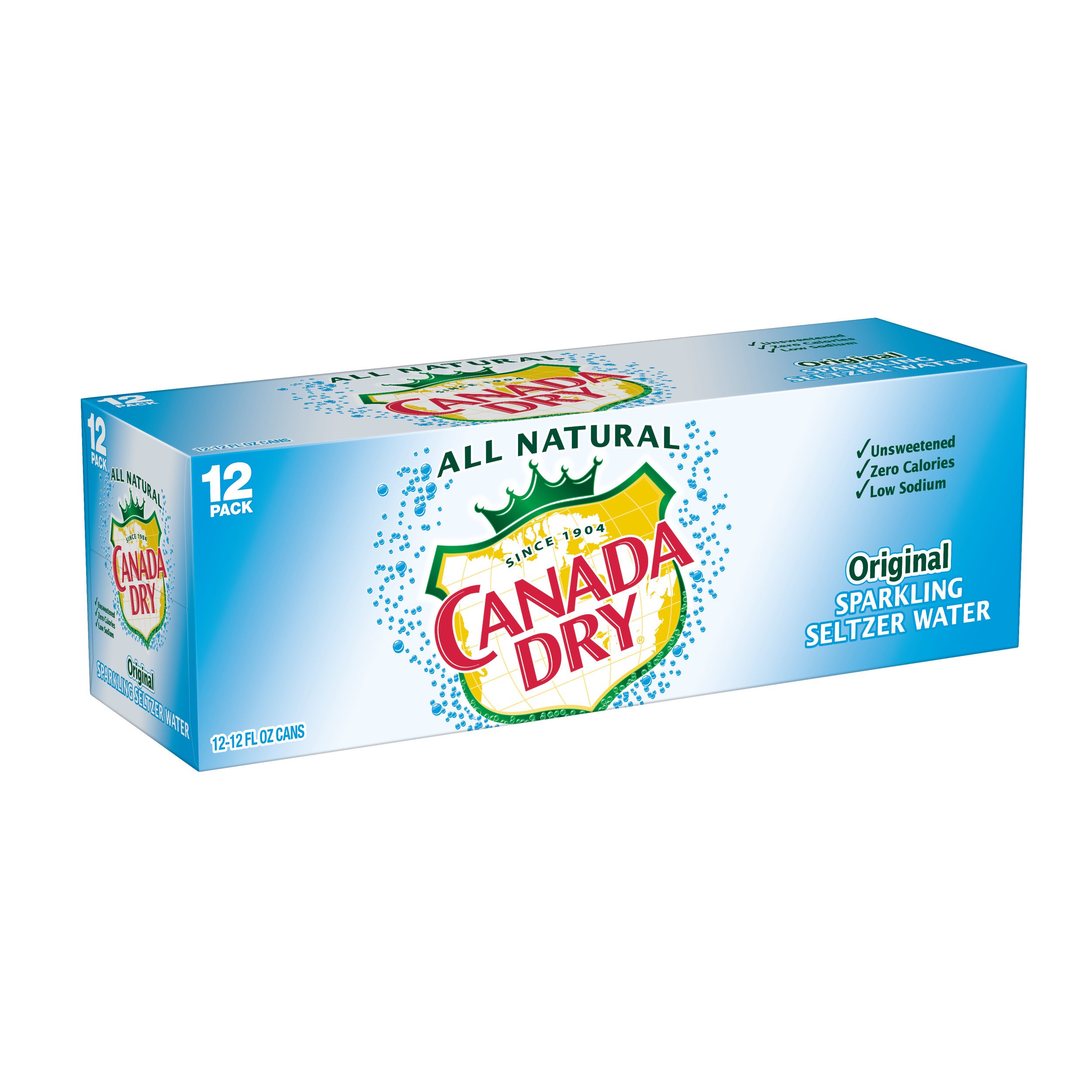 Canada Dry Original Sparkling Seltzer Water 12 PK Cans Shop Water at