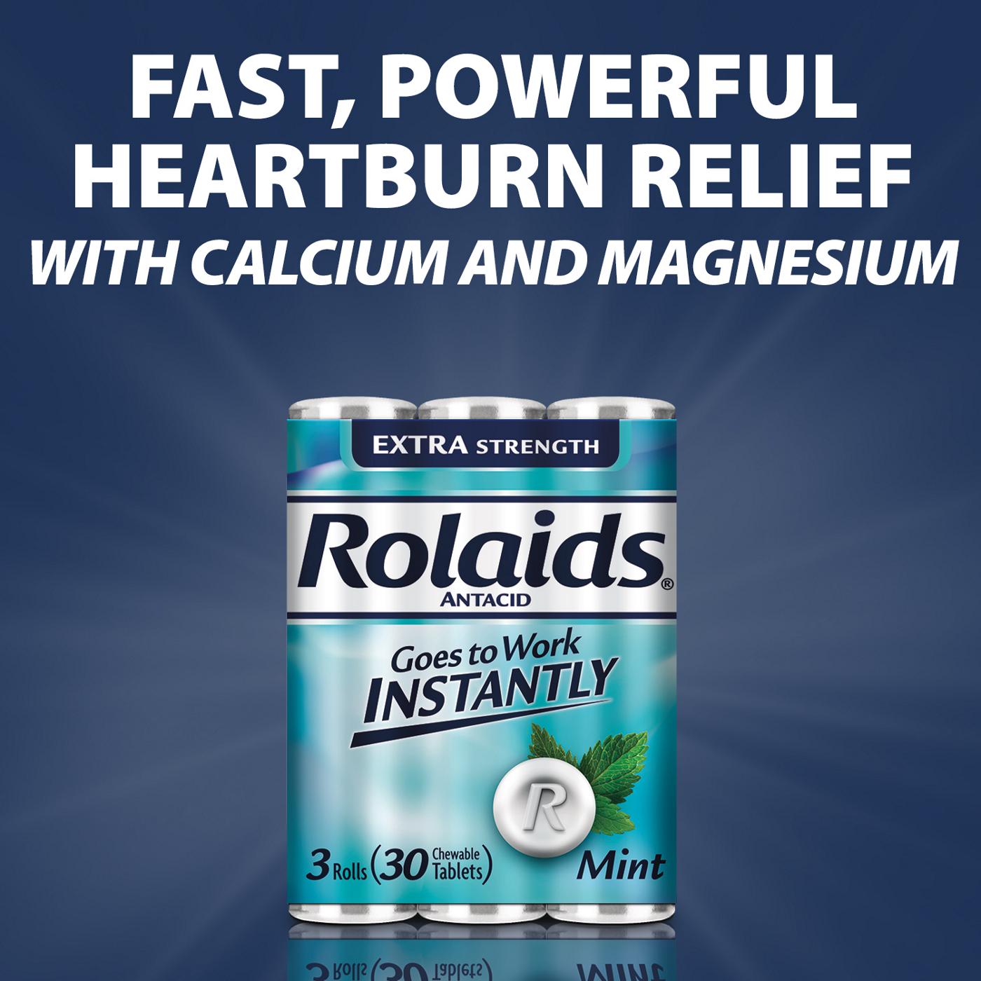 Rolaids 3 Roll Packs Extra Strength Tablets Mint; image 5 of 6