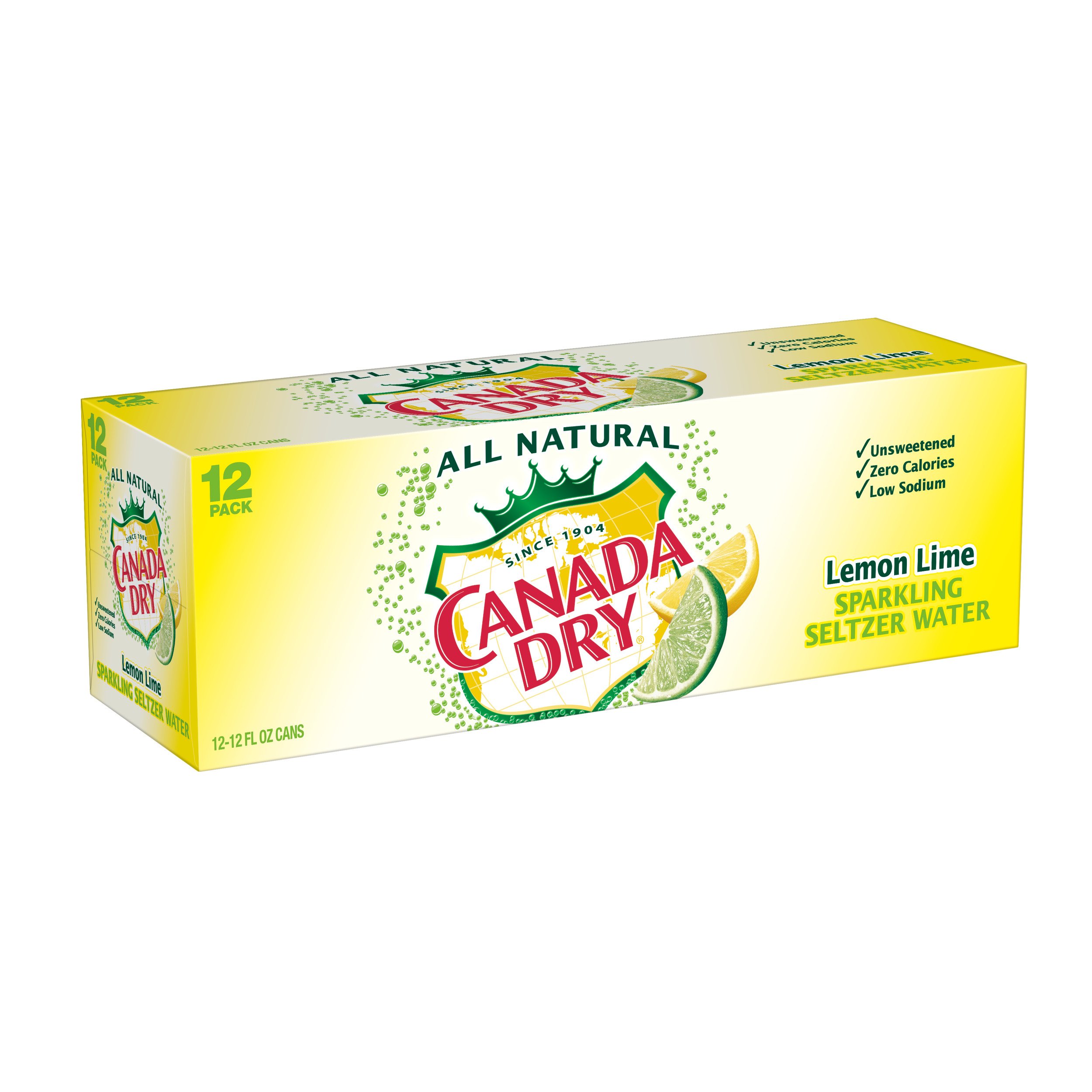 Canada Dry Lemon Lime Sparkling Seltzer Water 12 PK Cans Shop Water